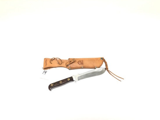 Puma White Hunter Fixed Blade Knife With Sheath