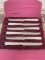CASE XX 6 KNIFE SET ENGRAVED RUSSELL CASE STEAK KNIVES