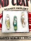 3 KNIFE SET DANIEL BOONE, ROGERS HORNSBY, DAVY CROCKETT