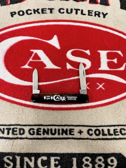 CASE XX 2 BLADE DIAMOND JUBILEE 1905-1980 COMMEMORATIVE KNIFE