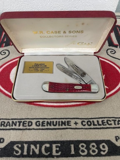 CASE XX 2 BLADE TRAPPER THE 50TH ANNIVERSARY PULASKI LIONS CLUB