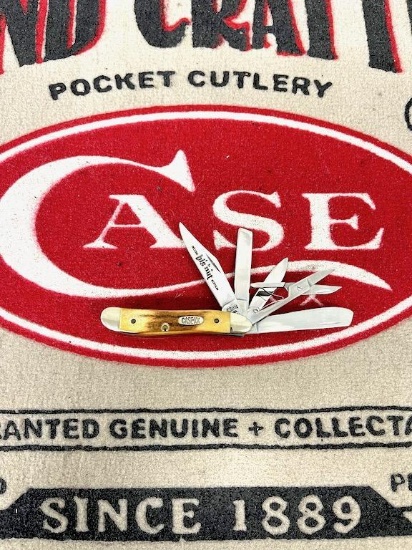 CASE XX 5 BLADE PEANUT W/ STAG HANDLE 1998 MODEL IN BOX