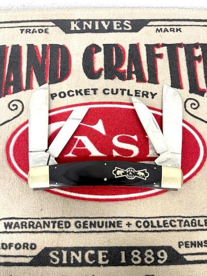 BEAR AND BULL 4 BLADE OVERSIZED KNIFE IN BOX