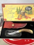 CASE XX SMALL GAME FIXED W/ LEATHER HOLSTER IN BOX