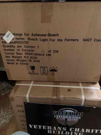 Busch Light 54qt For The Farmers Cooler