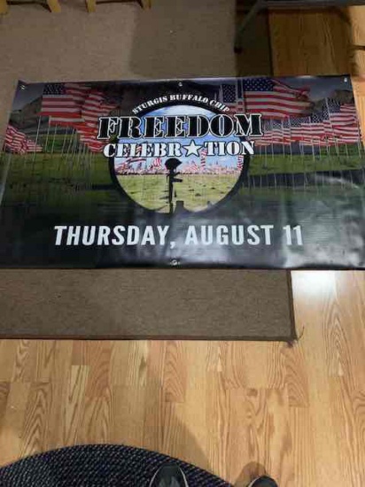 2022 Sturgis Buffalo Chip "Freedom Celebration Banner 3' x 5'
