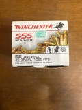 555 Rounds of Winchester 22LR 36 GR Copper Plated HP