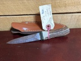 Vintage Valor Miami Boot Dagger W/ Sheath
