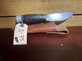 Vintage Marbles Fixed Blade Knife W/ Sheath...