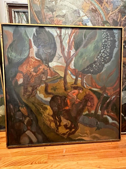 Mountain Trail by Horses