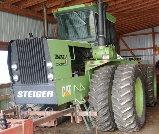 ’77 Steiger Cougar ST270 4WD w/CHA, (3) SCV’s, 20.8-38 Rubber & Duals, (SN 0394), 3 pt., Quick Hitch