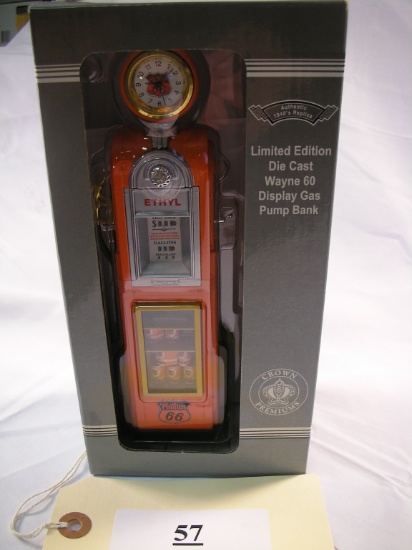 Crown Premium Limited Edition Die Cast Wayne 60 Display Gas Pump Bank 1:12 scale 1940"s #2403677