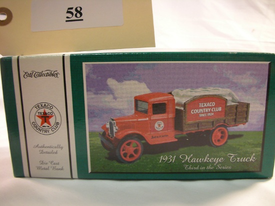 ERTL Texaco 1931 Hawkeye Truck Die Cast Bank #20235P