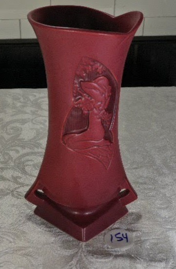 Roseville Vase #787-10" - Lady on Front