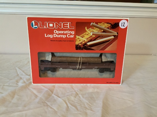 Lionel B.&O. Log Dump Car
