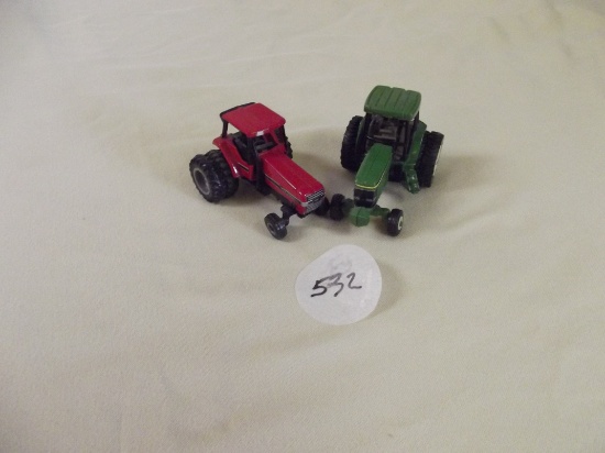 (2) 1/64th JD and Case IH