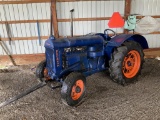 Fordson-'36 (SN795274) with pully & magneto- orange rims. Not Running- Motor may be seized up