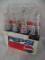 8 Pack 16 oz Pepsi Cola bottles with Cardboard Carrier