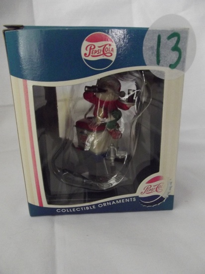 Pepsi Santa Beverage Dispenser Ornament