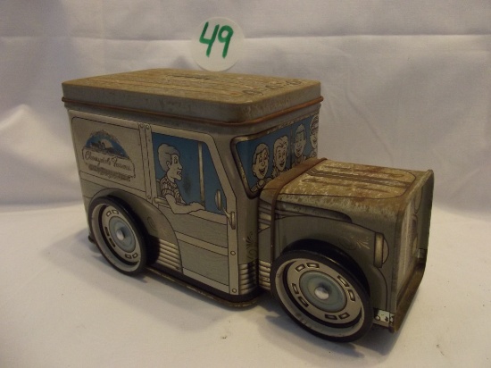 Cherrysdale Farms tin truck bank