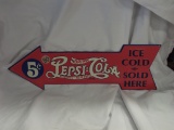 Pepsi-Cola Arrow Sign