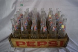 Wooden Pepsi Crate with 24 - 10 oz Pepsi Bottles