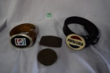 (4) Pepsi Belt Buckles 2 w/belts