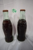 (2) 10 oz Coca Cola Bottles