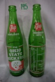 (2) 7 up OSU Commemorative Bottles 16 oz.