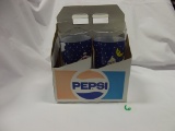 Pepsi-Cola Winter Theme Cups (4) w/ cardboard Holder
