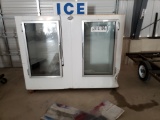 2 door ice storage cooler
