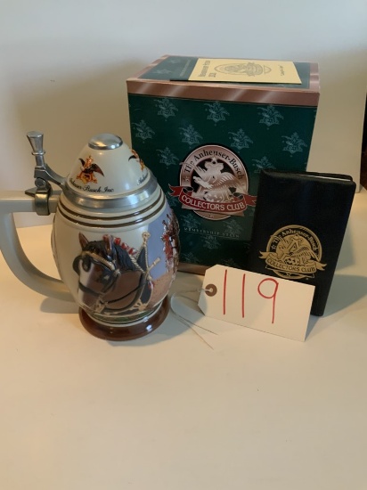 Collectors Club 2001 "LIVING THE LEGACY" MEMBERSHIP STEIN