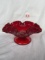 Fenton Ruby Red Candy Dish 7.5