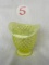 Fenton Hobnail Min. Hat Vase, Green Opalescent