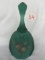 Fenton Spruce Green Bell, Hand painted by Cahall