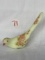 Fenton Lime Sherbert Handpainted Bird - Signed Kay Naught