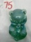 Fenton Opalescent Green Bear