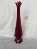 Fenton Ruby Red Vase 10