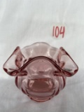 Fenton Pink Rose Bowl/Vase 3.5