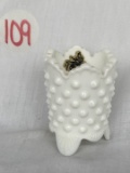 Fenton White Hobnail Toothpick Holder