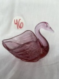 Fenton Small Pink Swan