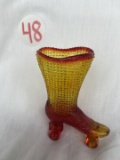 Fenton Amberina Roller Skate