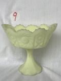 Fenton 5Â½in. Comport, Lime Sherbet