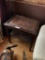 Leather In-Laid End Table