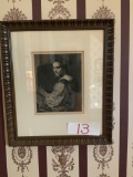 Andrea Del Sarto 1487-1531 (his own portrait) etched by A. Mongin/flower heart home interiors