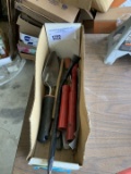 Misc. Tools, screwdrivers, garden spade