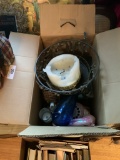 Box of Misc. - Candle holder, etc.