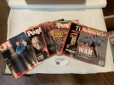 flat: six magazines (news week, people, times)