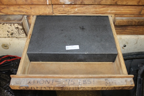 Granite Surface Plate 12x18x3-75 lbs