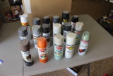 17 cans misc. spray paint